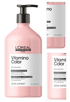 Starostlivosť pre žiarivú farbu vlasov Loréal Professionnel Serie Expert Vitamino Color - 750 ml - L’Oréal Professionnel + DARČEK ZADARMO 3