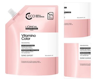 Starostlivosť pre žiarivú farbu vlasov Loréal Professionnel Vitamino Color - 750 ml, náhradná náplň - L’Oréal Professionnel + darček zadarmo 3