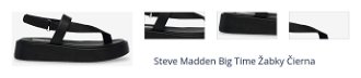 Steve Madden Big Time Žabky Čierna 1