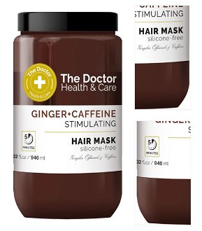 Stimulujúca maska na dodanie hustoty vlasov The Doctor Ginger + Caffeine Hair Mask - 946 ml + darček zadarmo 3