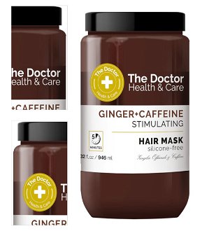 Stimulujúca maska na dodanie hustoty vlasov The Doctor Ginger + Caffeine Hair Mask - 946 ml + darček zadarmo 4
