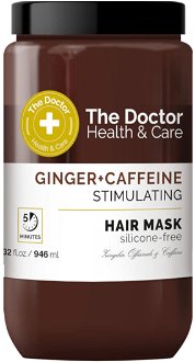 Stimulujúca maska na dodanie hustoty vlasov The Doctor Ginger + Caffeine Hair Mask - 946 ml + darček zadarmo 2