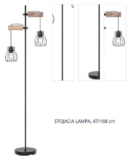 STOJACIA LAMPA, 47/168 cm 1