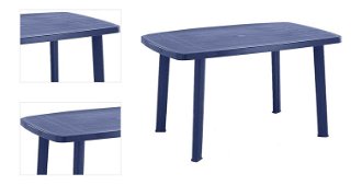 Stôl Faro modrý 4