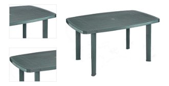 Stôl Faro zelený 4