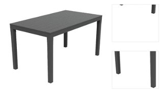 Stôl Sumatra 138x78x72cm antracit 3