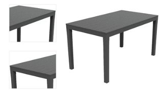 Stôl Sumatra 138x78x72cm antracit 4