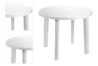 Stôl Tondo biely 4