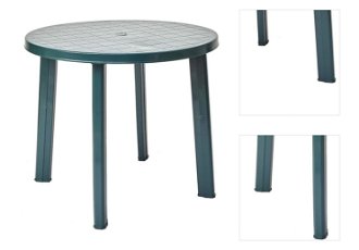 Stôl Tondo zelený 3