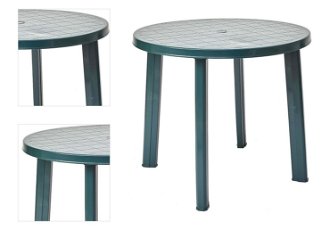 Stôl Tondo zelený 4