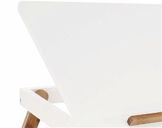 Stolík na notebook Melten - biela / bambus 6