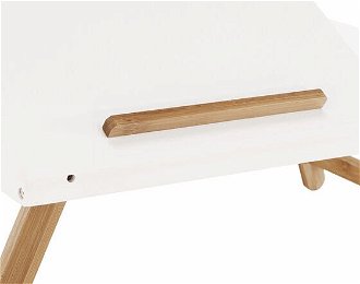 Stolík na notebook Melten - biela / bambus 5
