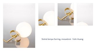Stolná lampa Earring, mosadzná - Yulin Huang 1