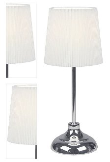 Stolná lampa Gaiden - biela / strieborná 4