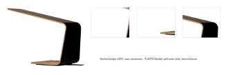 Stolná lampa LED1, viac variantov - TUNTO Model: přírodní dub, černá barva 1
