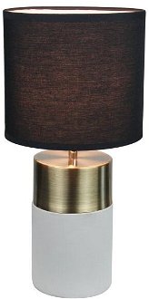 Stolná lampa Qenny Typ 20 - čierna / svetlosivá
