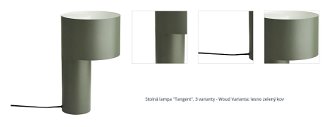 Stolná lampa "Tangent", 3 varianty - Woud Varianta: lesno zelený kov 1