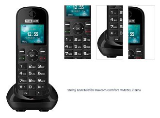 Stolný GSM telefón Maxcom Comfort MM35D, čierna 1