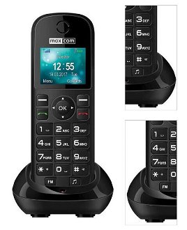 Stolný GSM telefón Maxcom Comfort MM35D, čierna 3