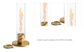 Stolný krb / lampáš so špirálovým ohňom SPIN 120, zlatá - Höfats 1