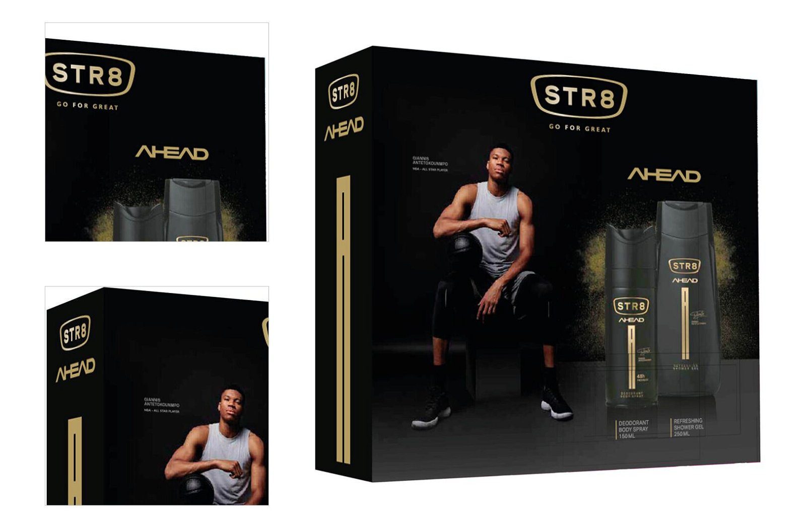 STR8 Ahead - deodorant v spreji 150 ml + sprchový gel 250 ml 9
