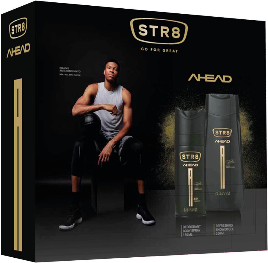 STR8 Ahead - deodorant v spreji 150 ml + sprchový gel 250 ml 2