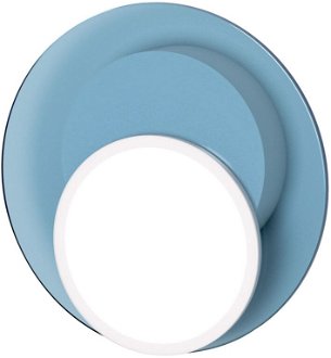 Stropná / nástenná lampa DOT 02, viac variantov - TUNTO Model: bílý rám a krycí část, skleněný panel modrý