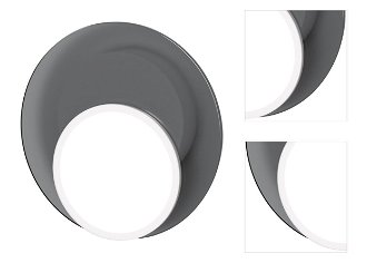 Stropná / nástenná lampa DOT 02, viac variantov - TUNTO Model: bílý rám a krycí část, skleněný panel šedý 3