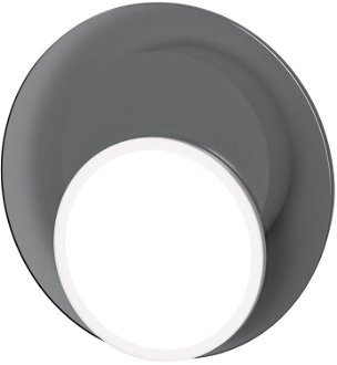 Stropná / nástenná lampa DOT 02, viac variantov - TUNTO Model: bílý rám a krycí část, skleněný panel šedý 2