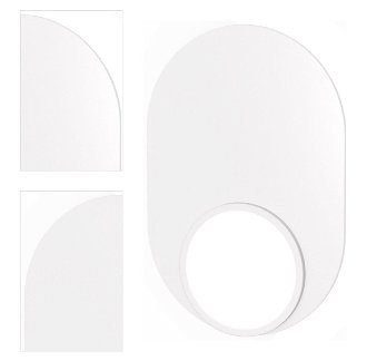 Stropná / nástenná lampa DOT 03, viac variantov - TUNTO Model: bílý rám a krycí část, panel bílý kov 4