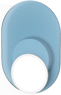 Stropná / nástenná lampa DOT 03, viac variantov - TUNTO Model: bílý rám a krycí část, skleněný panel modrý
