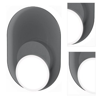 Stropná / nástenná lampa DOT 03, viac variantov - TUNTO Model: bílý rám a krycí část, skleněný panel šedý 3