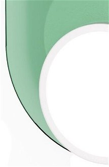 Stropná / nástenná lampa DOT 03, viac variantov - TUNTO Model: bílý rám a krycí část, skleněný panel zelený 8
