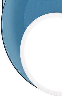 Stropná / nástenná lampa DOT 04, viac variantov - TUNTO Model: bílý rám a krycí část, skleněný panel modrý / modrá 8