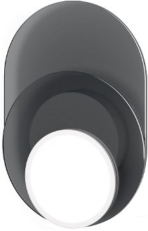 Stropná / nástenná lampa DOT 04, viac variantov - TUNTO Model: bílý rám a krycí část, skleněný panel šedý / šedá 2