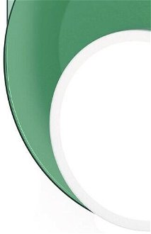 Stropná / nástenná lampa DOT 04, viac variantov - TUNTO Model: bílý rám a krycí část, skleněný panel zelený / zelená 8
