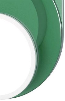 Stropná / nástenná lampa DOT 04, viac variantov - TUNTO Model: bílý rám a krycí část, skleněný panel zelený / zelená 9