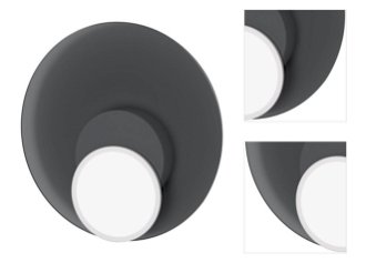 Stropná / nástenná lampa DOT 05, viac variantov - TUNTO Model: bílý rám a krycí část, skleněný panel šedý 3