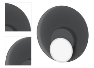 Stropná / nástenná lampa DOT 05, viac variantov - TUNTO Model: bílý rám a krycí část, skleněný panel šedý 4