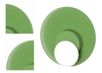Stropná / nástenná lampa DOT 05, viac variantov - TUNTO Model: bílý rám a krycí část, skleněný panel zelený 4