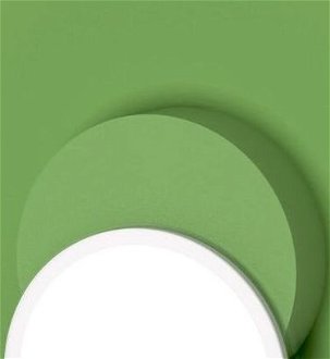 Stropná / nástenná lampa DOT 05, viac variantov - TUNTO Model: bílý rám a krycí část, skleněný panel zelený 5