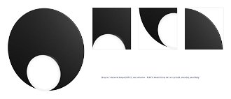 Stropná / nástenná lampa DOT 05, viac variantov - TUNTO Model: černý rám a krycí část, skleněný panel šedý 1