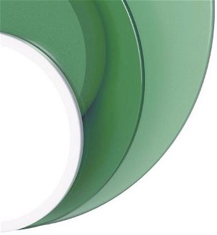 Stropná / nástenná lampa DOT 06, viac variantov - TUNTO Model: bílý rám a krycí část, skleněný panel zelený / zelená 9