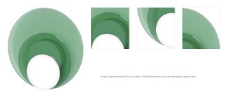 Stropná / nástenná lampa DOT 06, viac variantov - TUNTO Model: bílý rám a krycí část, skleněný panel zelený / zelená 1