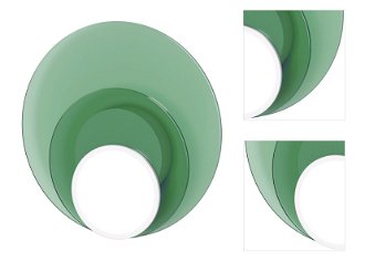 Stropná / nástenná lampa DOT 06, viac variantov - TUNTO Model: bílý rám a krycí část, skleněný panel zelený / zelená 3