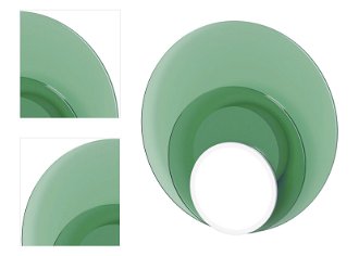 Stropná / nástenná lampa DOT 06, viac variantov - TUNTO Model: bílý rám a krycí část, skleněný panel zelený / zelená 4