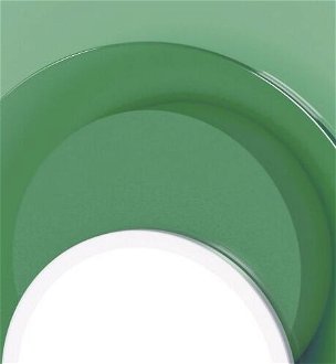 Stropná / nástenná lampa DOT 06, viac variantov - TUNTO Model: bílý rám a krycí část, skleněný panel zelený / zelená 5