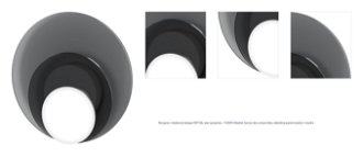 Stropná / nástenná lampa DOT 06, viac variantov - TUNTO Model: černý rám a krycí část, skleněný panel modrý / modrá 1