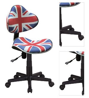Študentská kancelárska stolička Q-G2 Britská vlajka,Študentská kancelárska stolička Q-G2 Britská vlajka 3