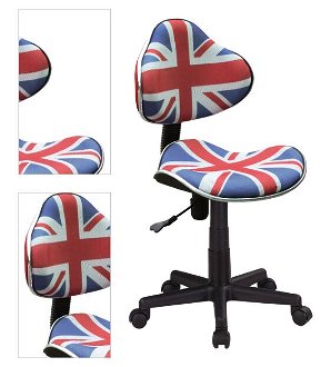 Študentská kancelárska stolička Q-G2 Britská vlajka,Študentská kancelárska stolička Q-G2 Britská vlajka 4